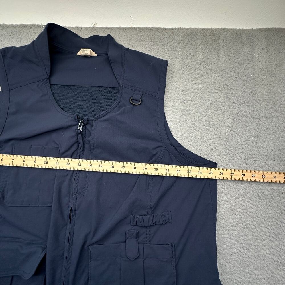 Duluth Trading Co Heirloom Gardening Vest Women 2x Duluthflex Ripstop Upf50 Navy View 5